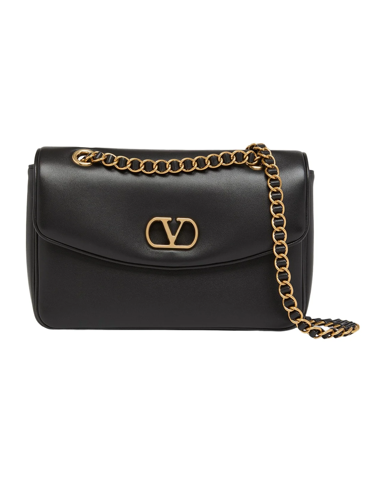 Medium Leather VLogo Shoulder Bag Medium Leather VLogo Shoulder Bag