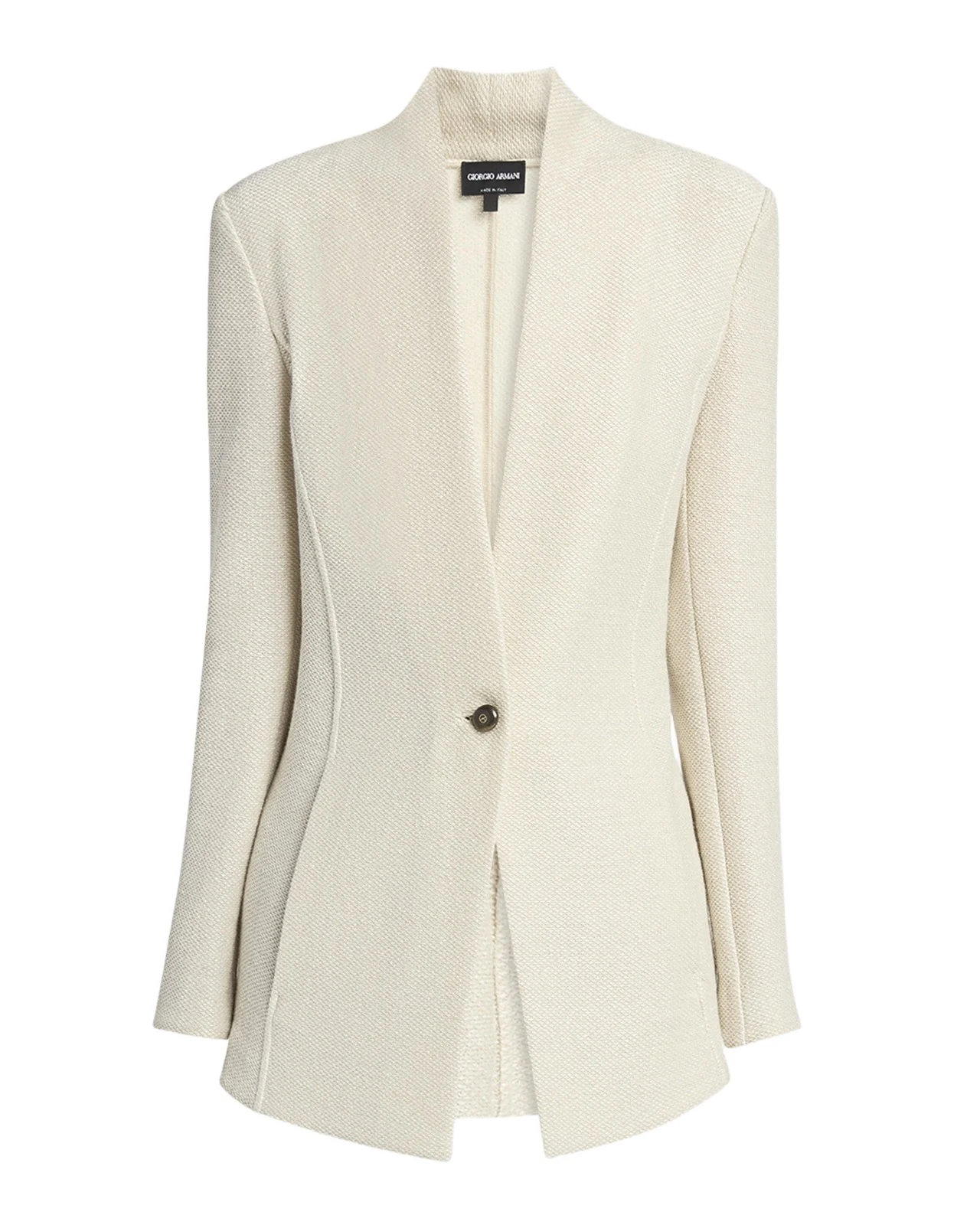 Single-Breasted Tweed Blazer Jacket Single-Breasted Tweed Blazer Jacket