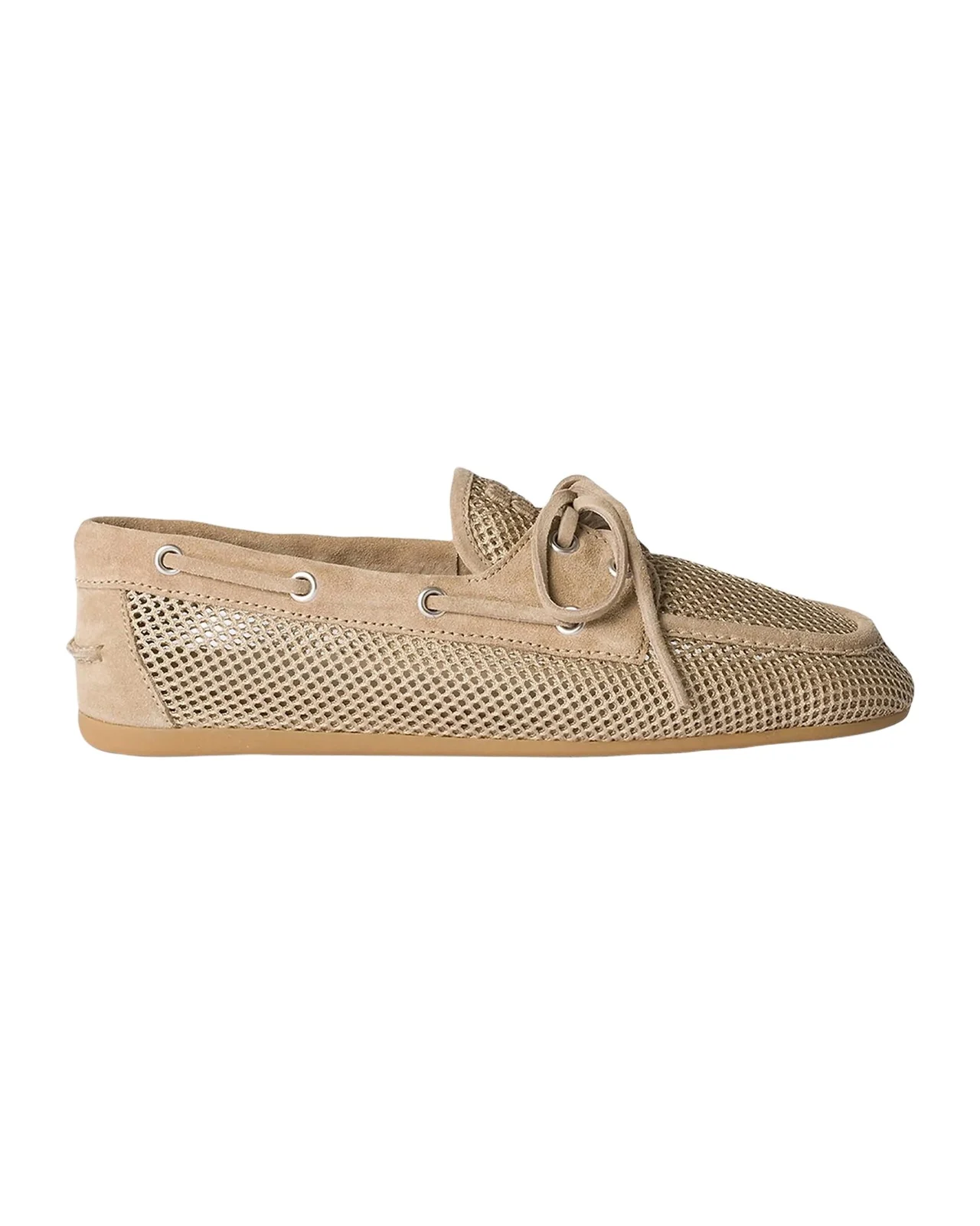 Suede Mesh Moccasins