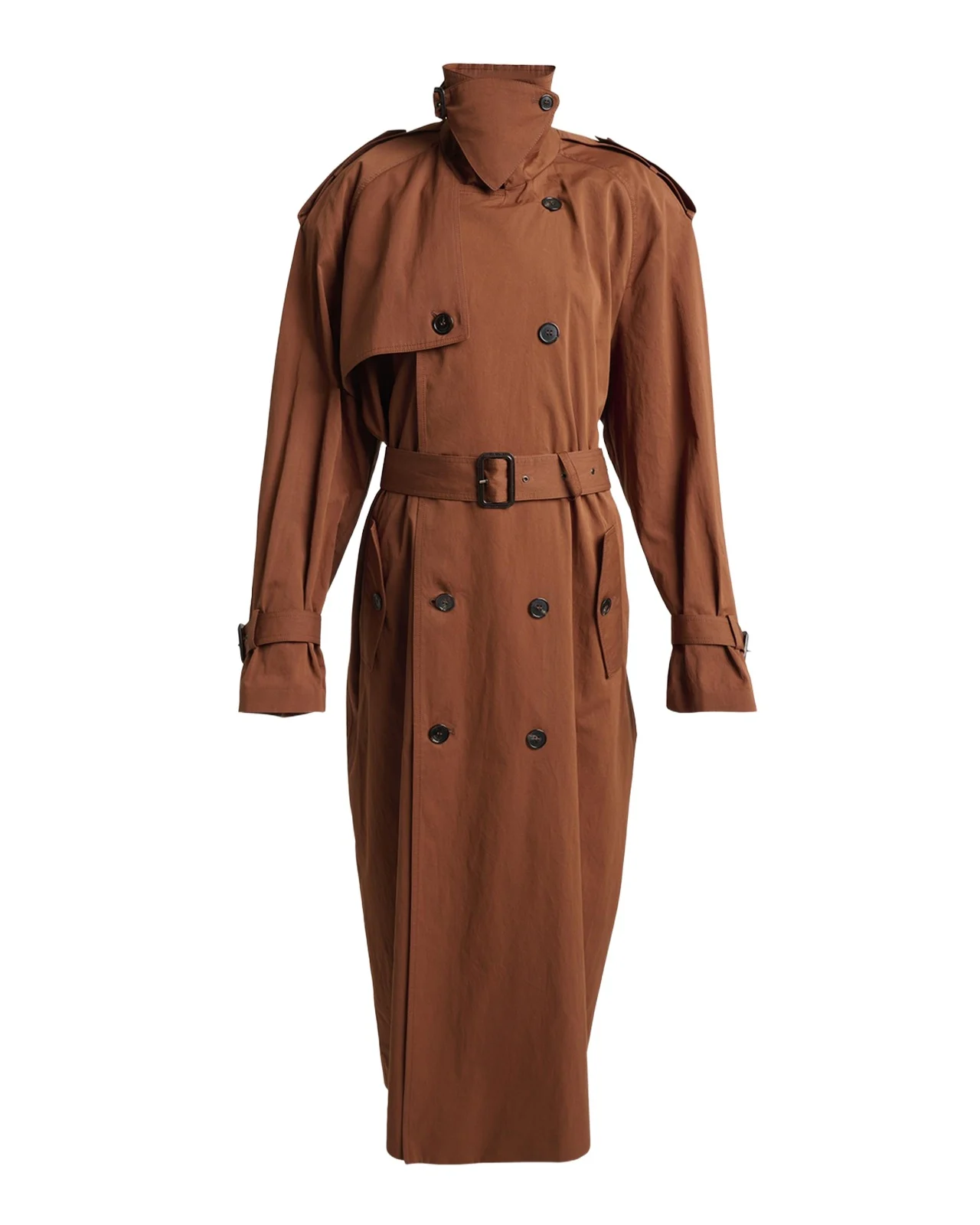 Belted Double-Breasted Trench Coat Belted Double-Breasted Trench Coat