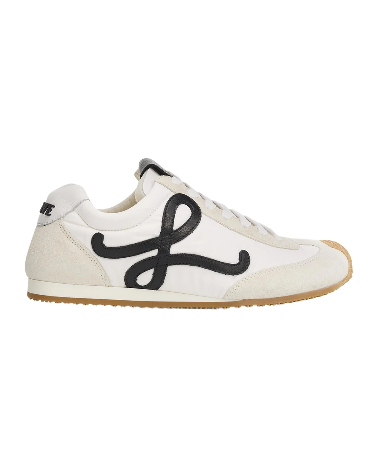 Ballet Runner 2.0 Nylon and Calfskin Low-Top Sneakers