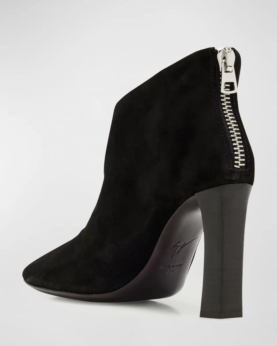 Giuseppe Zanotti Sensorial Suede Leather Ankle Booties | Thumbnail 4