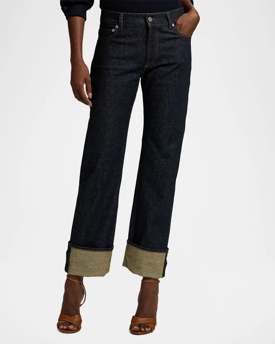 Ralph Lauren Collection Adderley Cuffed Slim Jeans | Thumbnail 4 Ralph Lauren Collection Adderley Cuffed Slim Jeans | Thumbnail 4