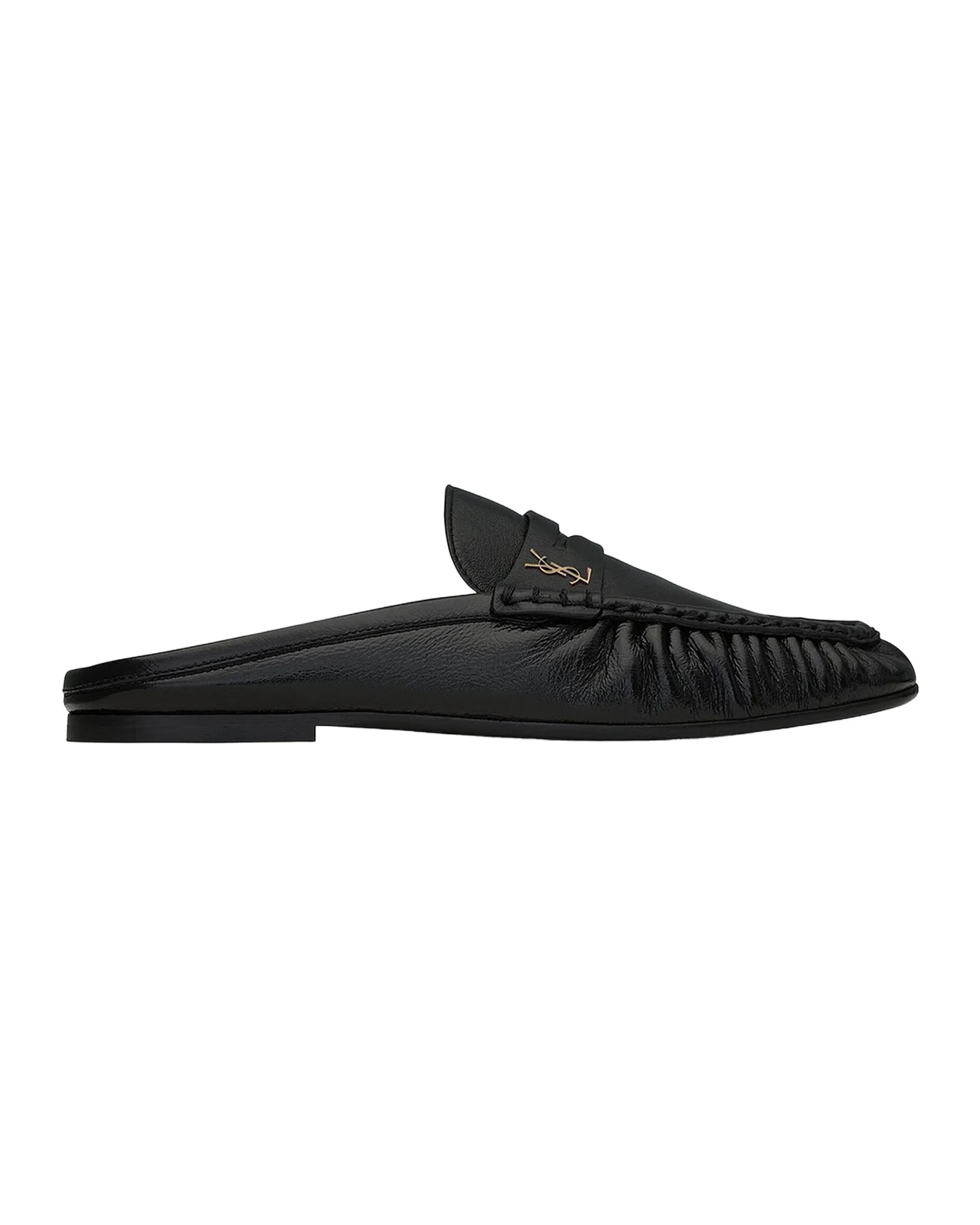Saint Laurent Le Loafer Leather Penny Loafer Mules