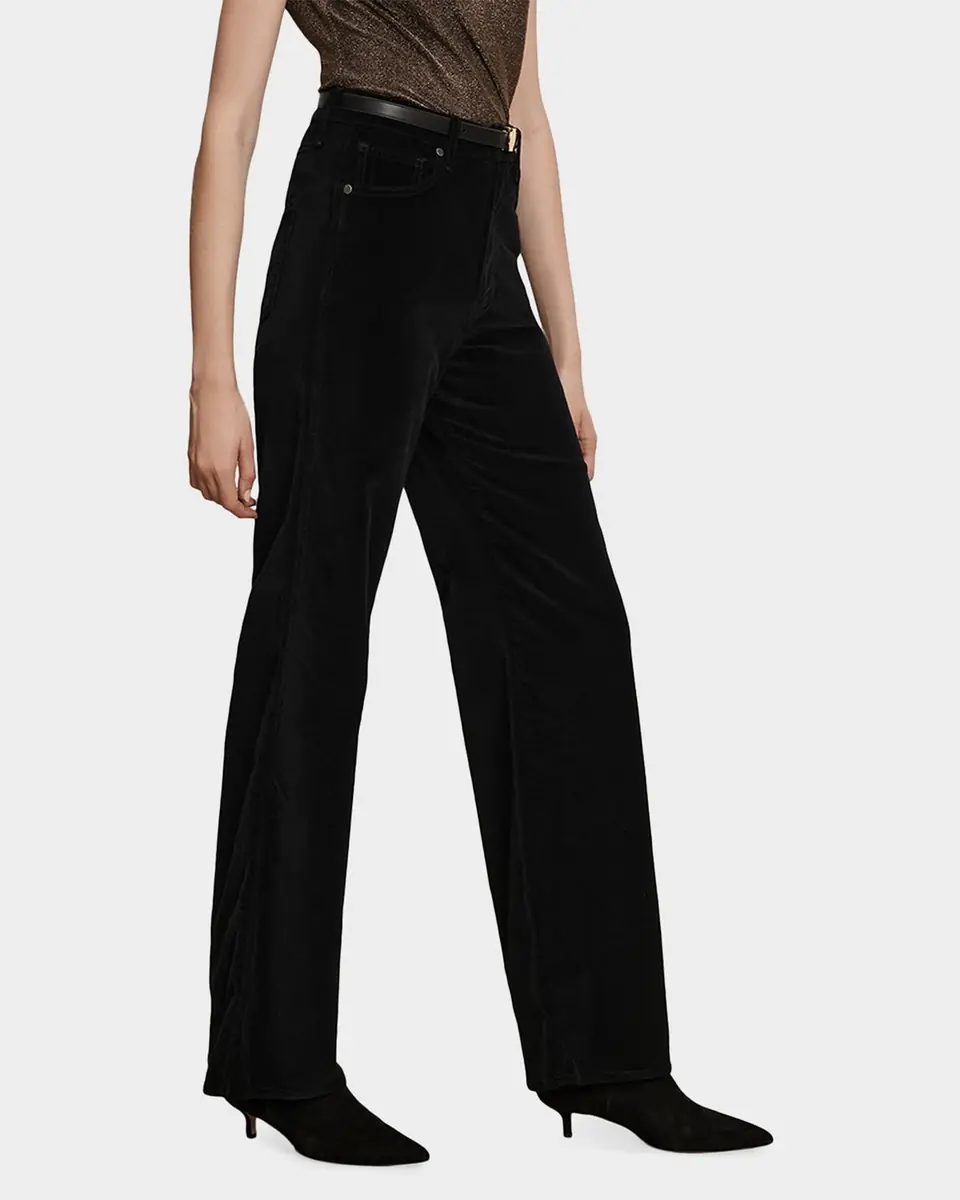 Veronica Beard Taylor High-Rise Wide-Leg Pants | Thumbnail 4