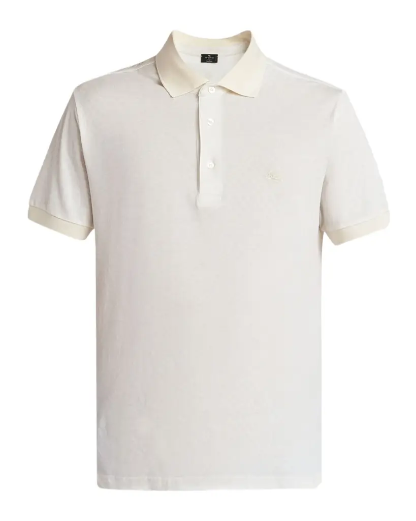 Etro Men 's Paisley Cotton Pique Polo Shirt | Image 1 Etro Men 's Paisley Cotton Pique Polo Shirt | Image 1