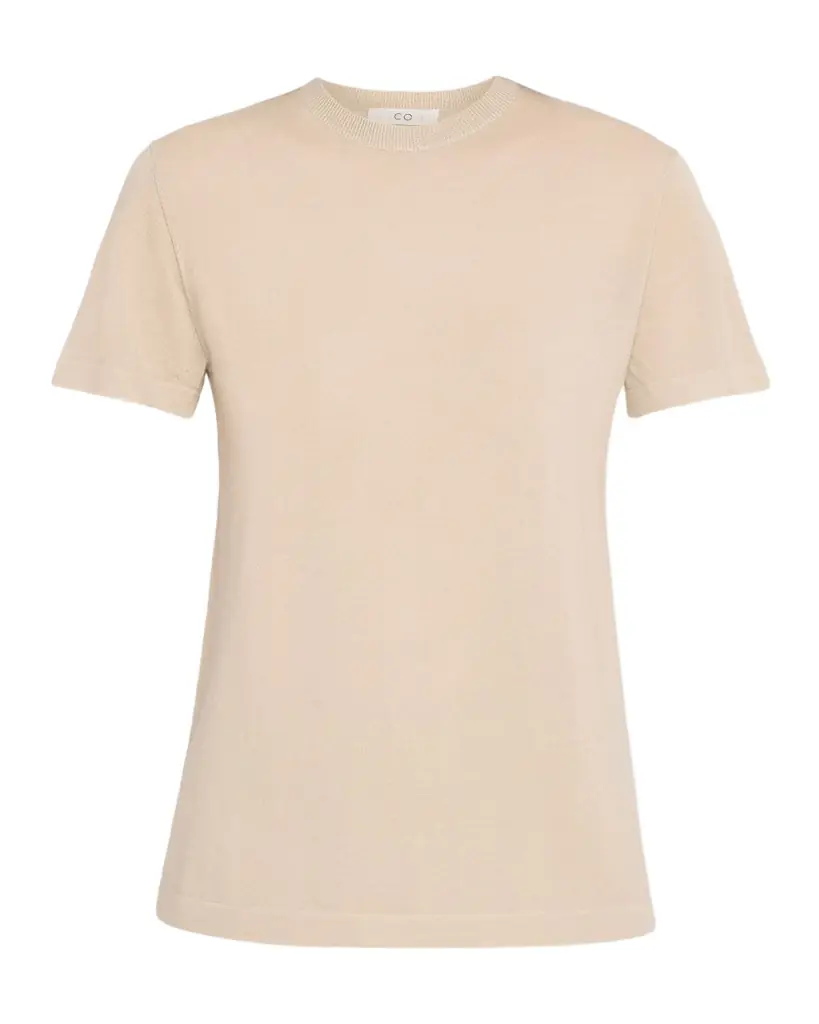 Co Cashmere Knit Short-Sleeve Shirt | Image 1 Co Cashmere Knit Short-Sleeve Shirt | Image 1