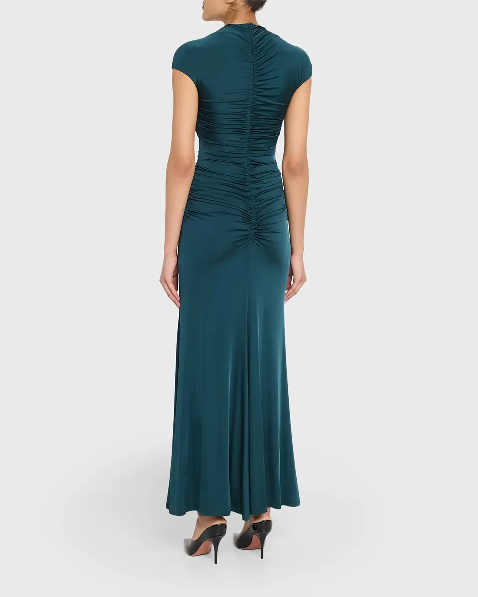 Giorgio Armani Ruched Jersey Maxi Dress | Thumbnail 3 Giorgio Armani Ruched Jersey Maxi Dress | Thumbnail 3