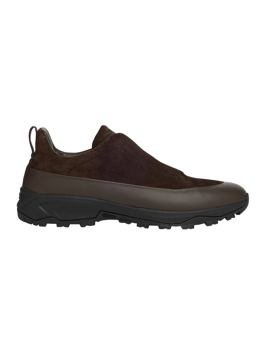 Men's Triple Stitch Monte Suede and Leather Slip-On Sneakers