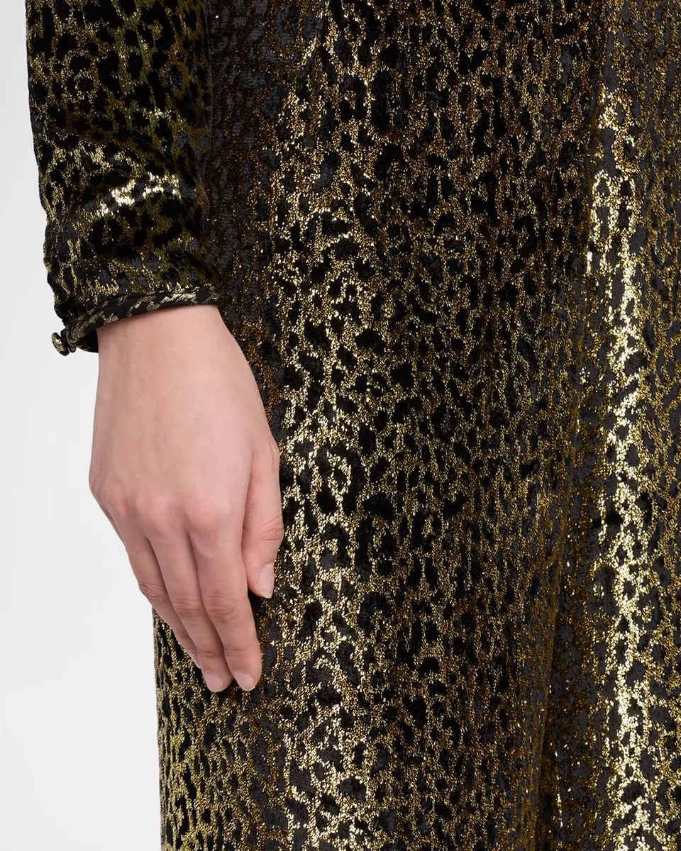 Libertine Vreeland Leopard Velvet Straight-Leg Trousers | Thumbnail 5 Libertine Vreeland Leopard Velvet Straight-Leg Trousers | Thumbnail 5