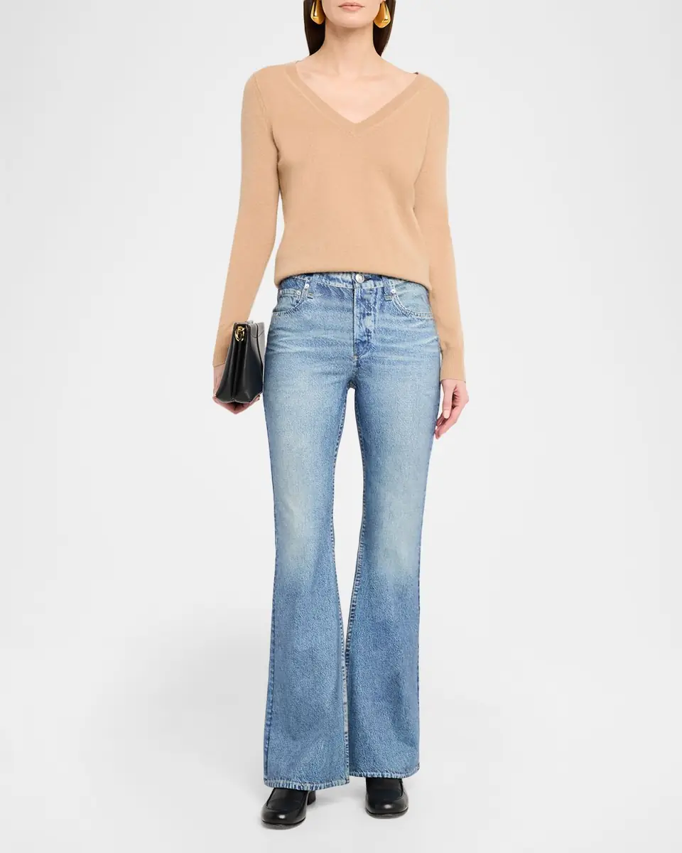 rag & bone rb Miramar Dahlia Ponte Flare Jeans | Thumbnail 2 rag & bone rb Miramar Dahlia Ponte Flare Jeans | Thumbnail 2