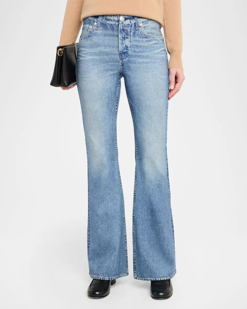rag & bone rb Miramar Dahlia Ponte Flare Jeans | Thumbnail 4 rag & bone rb Miramar Dahlia Ponte Flare Jeans | Thumbnail 4
