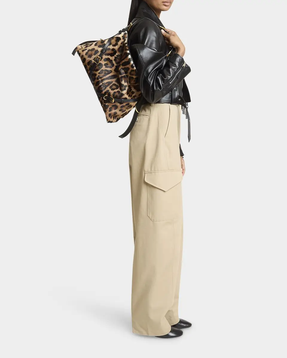 Givenchy Voyou Medium Leopard-Print Goat Hair Shoulder Bag | Thumbnail 5 Givenchy Voyou Medium Leopard-Print Goat Hair Shoulder Bag | Thumbnail 5