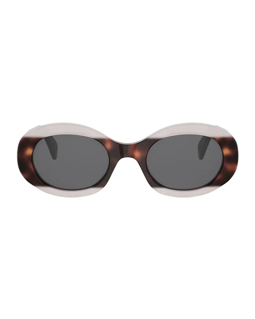Triomphe 01 Oval Acetate Sunglasses Triomphe 01 Oval Acetate Sunglasses