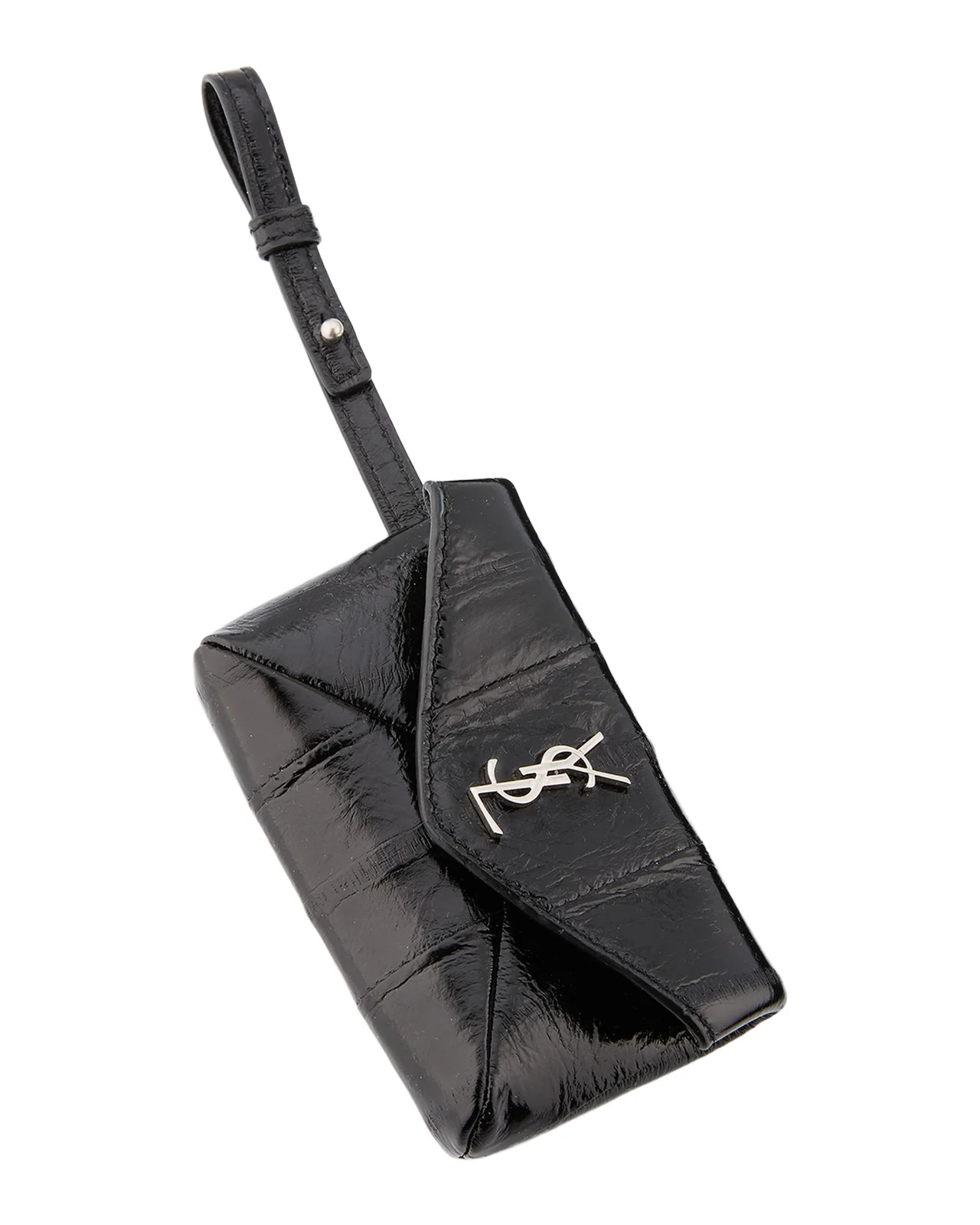Men's Cassandre YSL Micro Envelope in Leather Men's Cassandre YSL Micro Envelope in Leather