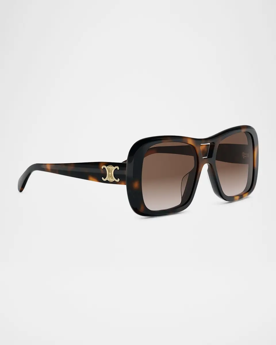 Celine Triomphe 18 Navigator Acetate Sunglasses | Thumbnail 3