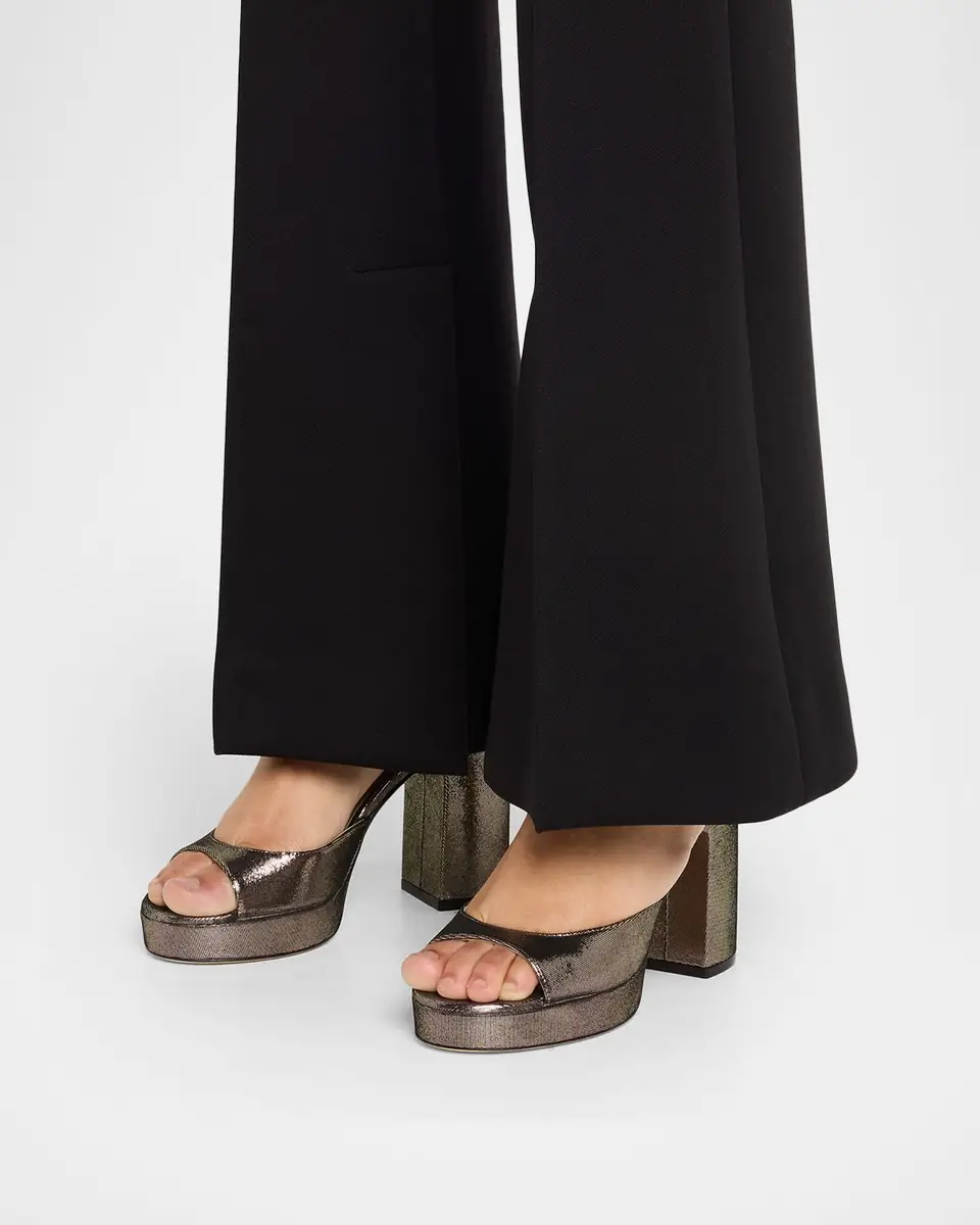 Stuart Weitzman Dayna II Leather Noir Ankle-Strap Platform Sandals | Thumbnail 2 Stuart Weitzman Dayna II Leather Noir Ankle-Strap Platform Sandals | Thumbnail 2