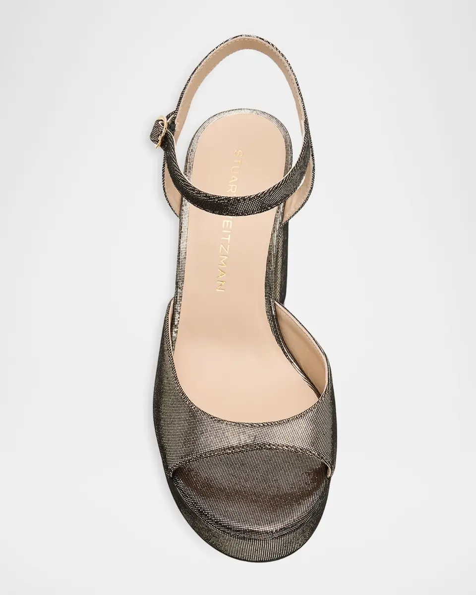 Stuart Weitzman Dayna II Leather Noir Ankle-Strap Platform Sandals | Thumbnail 6 Stuart Weitzman Dayna II Leather Noir Ankle-Strap Platform Sandals | Thumbnail 6