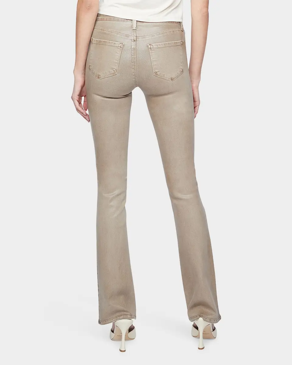 L'Agence Selma High-Rise Coated Sleek Baby Boot Jeans | Thumbnail 3