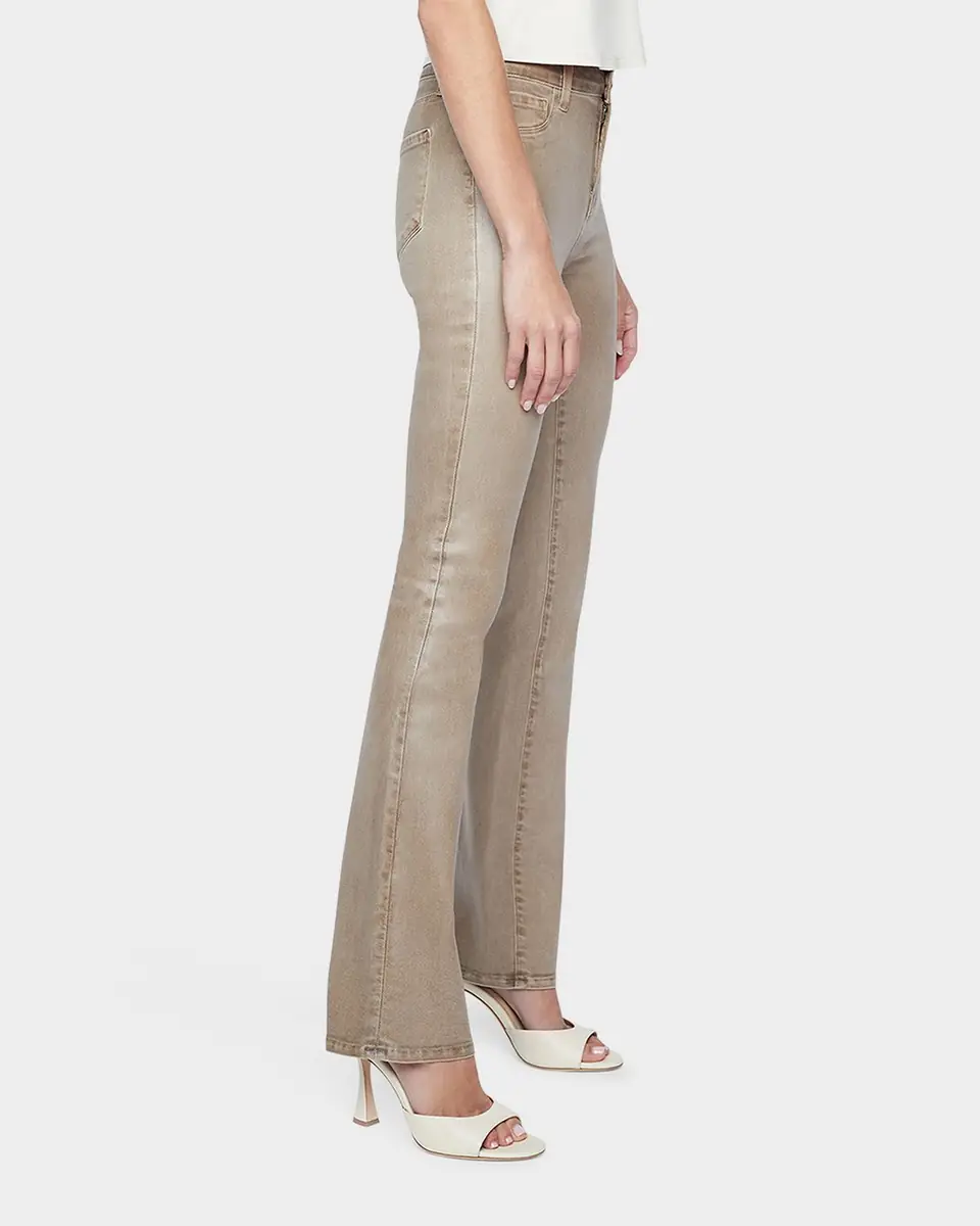 L'Agence Selma High-Rise Coated Sleek Baby Boot Jeans | Thumbnail 4
