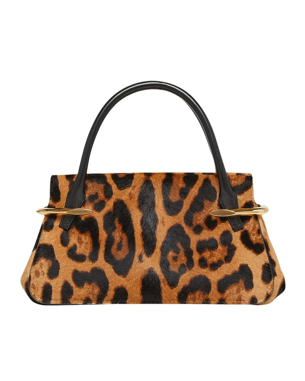 Mini Pinch Leopard Pony-Effect Top-Handle Bag