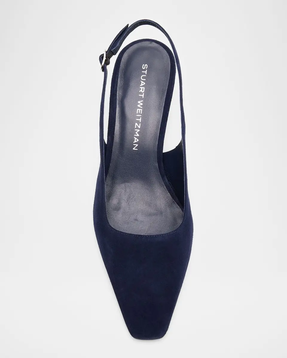 Stuart Weitzman 50mm Stassi Suede Slingback Pumps | Thumbnail 5 Stuart Weitzman 50mm Stassi Suede Slingback Pumps | Thumbnail 5