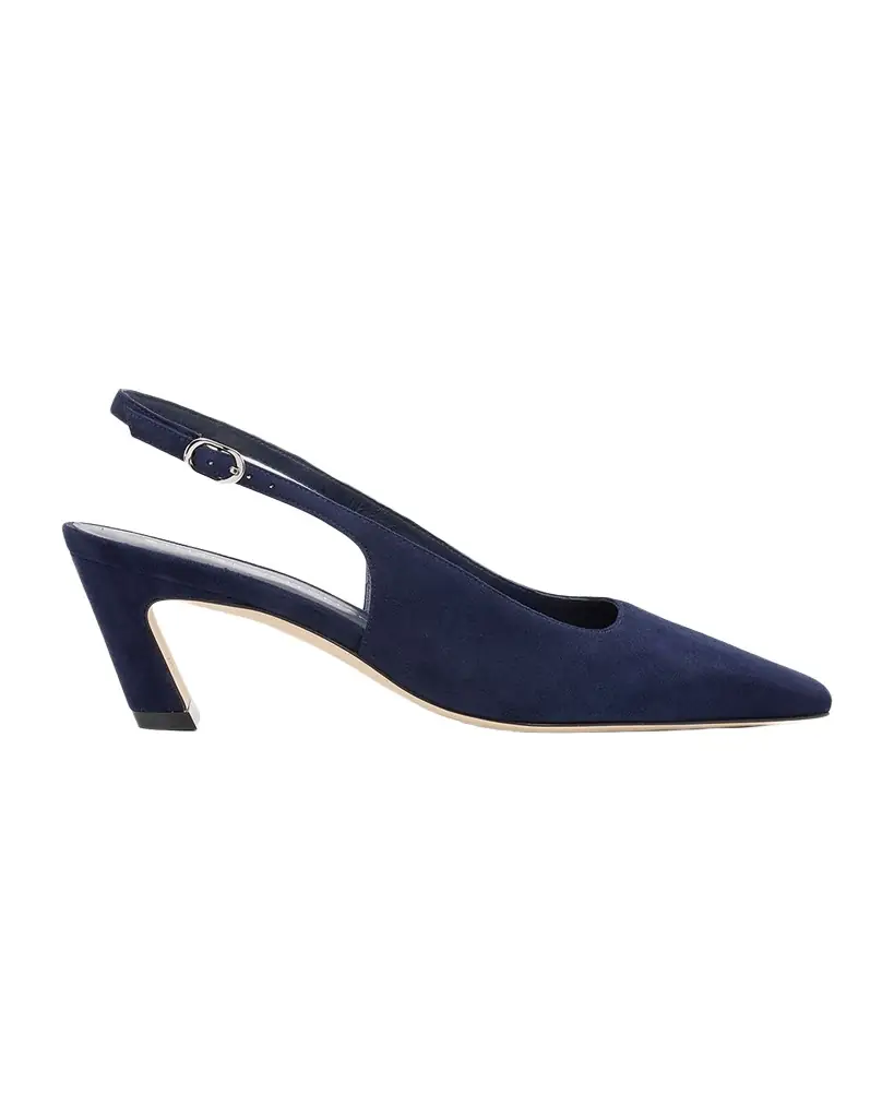 Stuart Weitzman 50mm Stassi Suede Slingback Pumps | Image 1 Stuart Weitzman 50mm Stassi Suede Slingback Pumps | Image 1