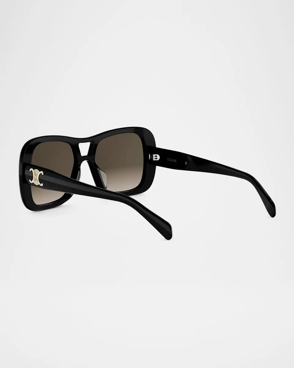 Celine Triomphe Navigator Acetate Sunglasses | Thumbnail 2 Celine Triomphe Navigator Acetate Sunglasses | Thumbnail 2