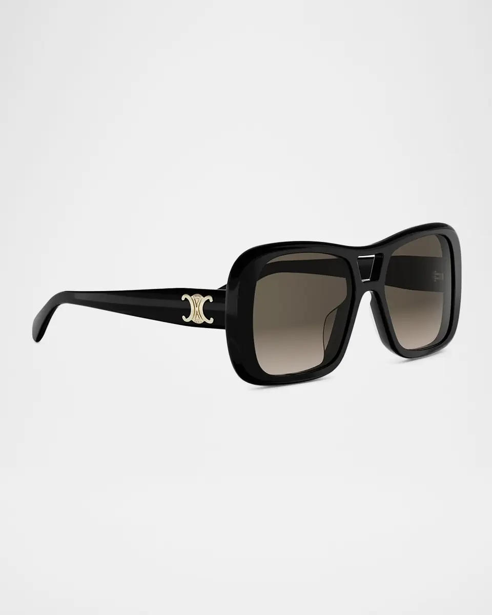 Celine Triomphe Navigator Acetate Sunglasses | Thumbnail 3 Celine Triomphe Navigator Acetate Sunglasses | Thumbnail 3