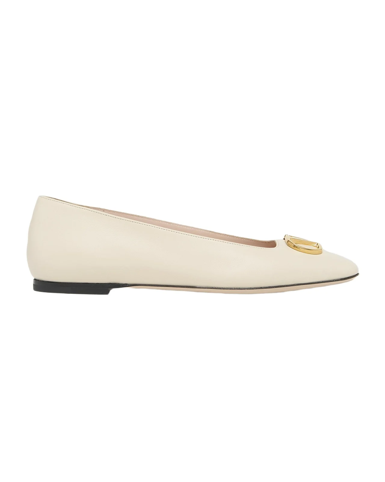 VLogo Signature Leather Ballerina Flats VLogo Signature Leather Ballerina Flats
