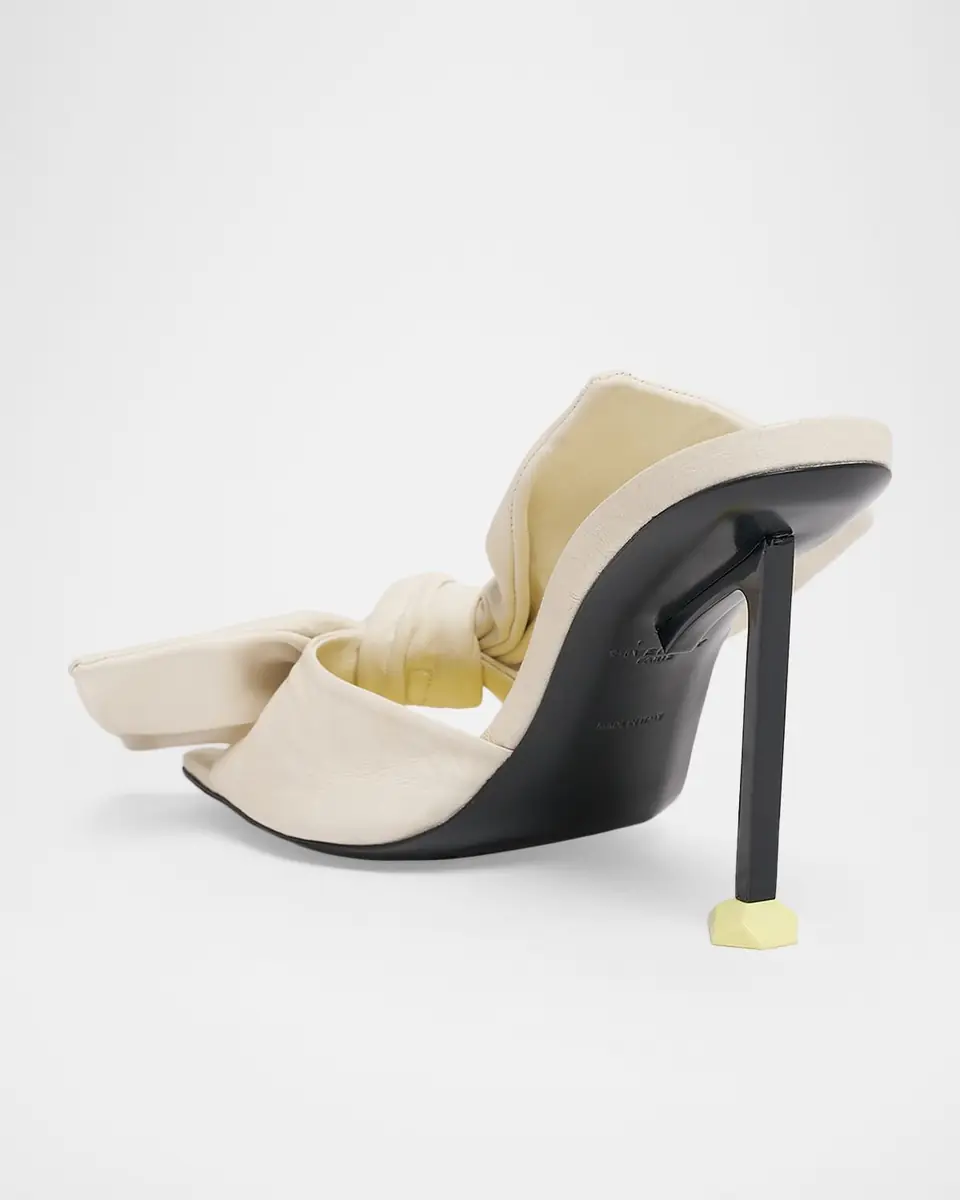 Givenchy 95mm Bow Leather Mule Sandals | Thumbnail 4 Givenchy 95mm Bow Leather Mule Sandals | Thumbnail 4
