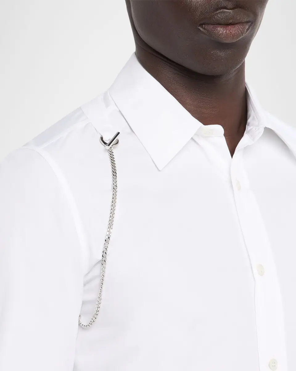Alexander McQueen Men's T-Chain Harness Sport Shirt | Thumbnail 5 Alexander McQueen Men's T-Chain Harness Sport Shirt | Thumbnail 5