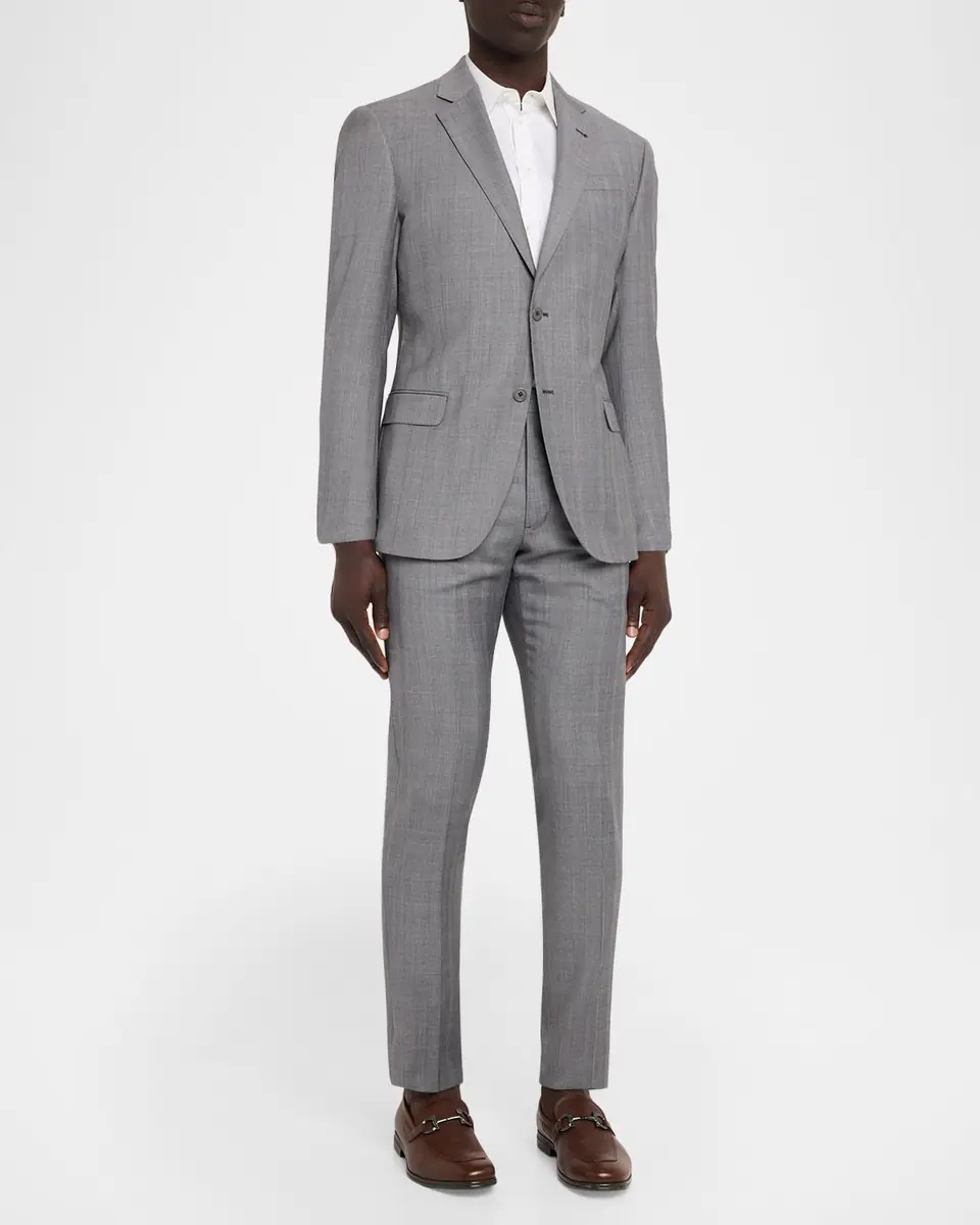 Emporio Armani Men's G Line Wool Glen Check Two-Piece Suit | Thumbnail 2