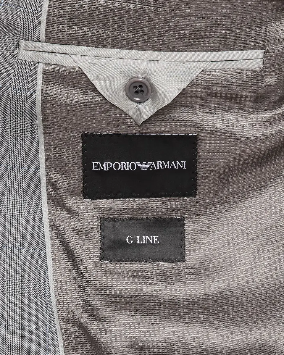 Emporio Armani Men's G Line Wool Glen Check Two-Piece Suit | Thumbnail 7