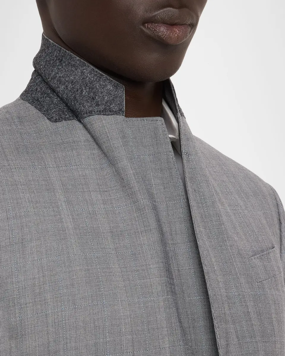 Emporio Armani Men's G Line Wool Glen Check Two-Piece Suit | Thumbnail 8