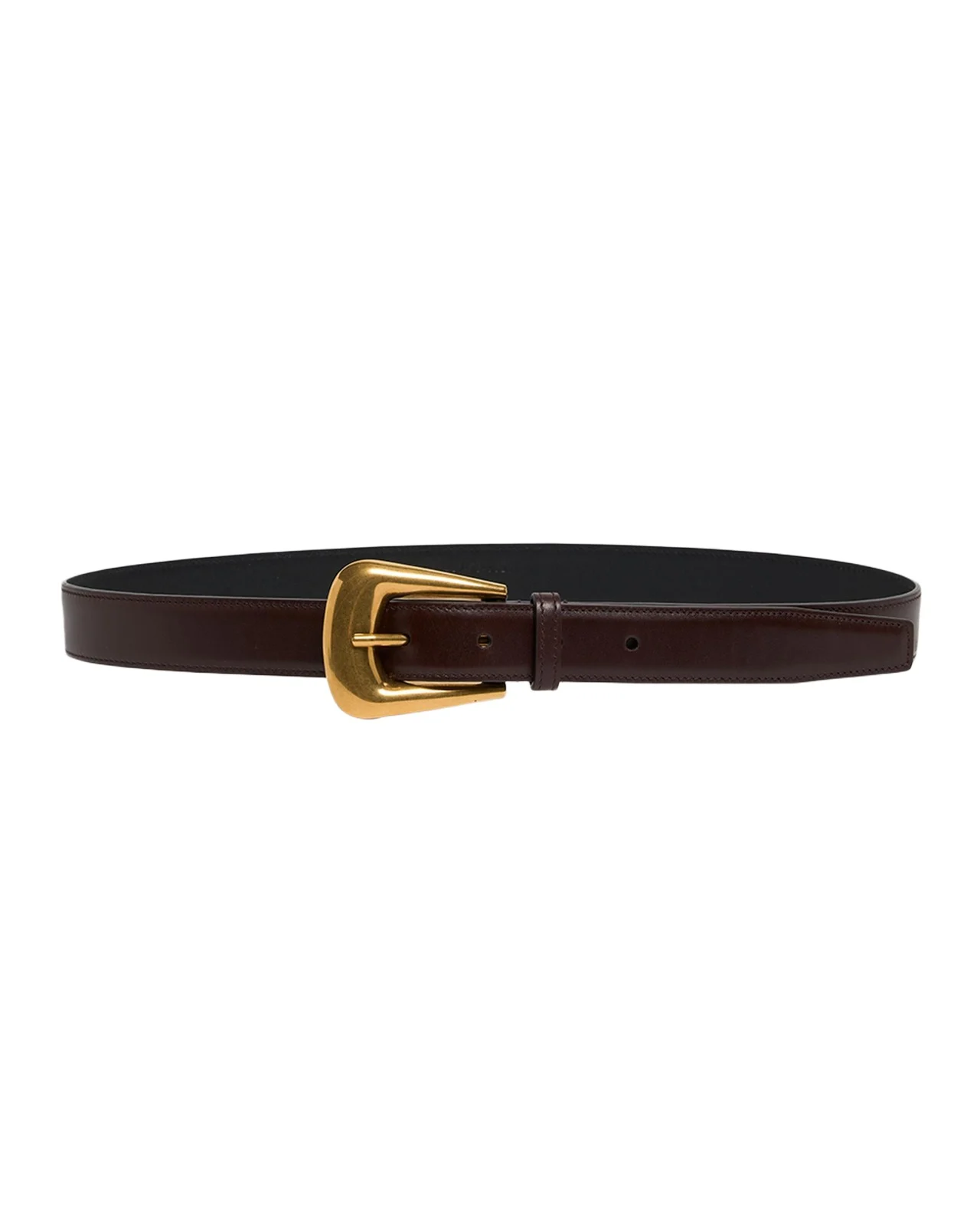 Folk Buckle Belt in Calfskin Leather Folk Buckle Belt in Calfskin Leather