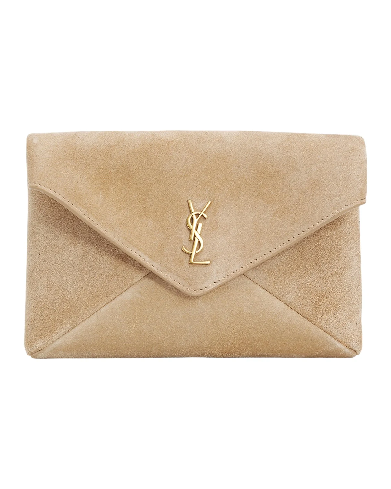 Cassandre Large Suede Envelope Clutch Bag Cassandre Large Suede Envelope Clutch Bag