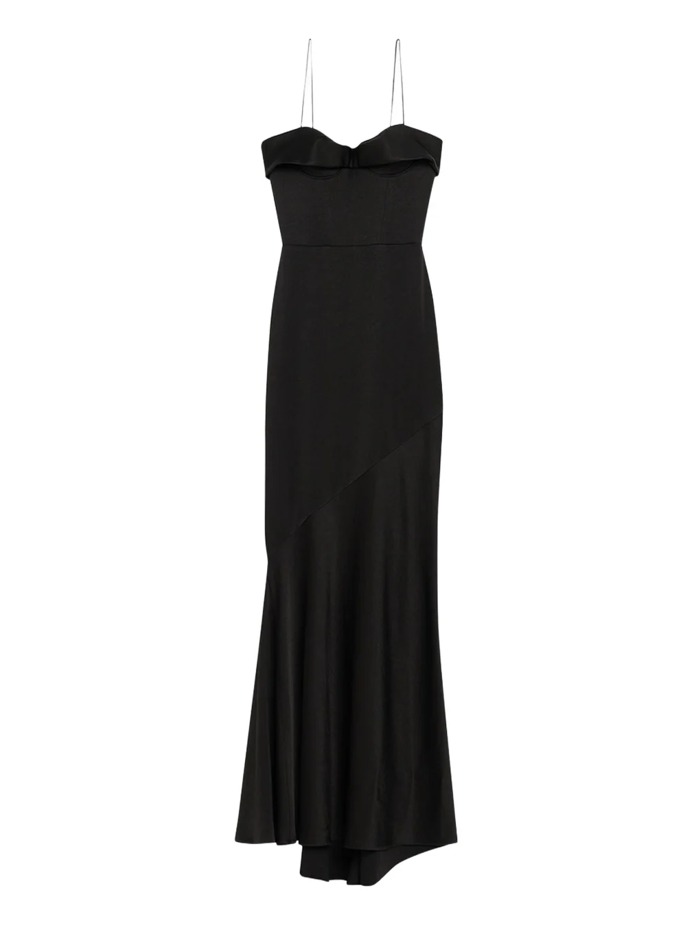 Cupped Draped Satin Gown Cupped Draped Satin Gown
