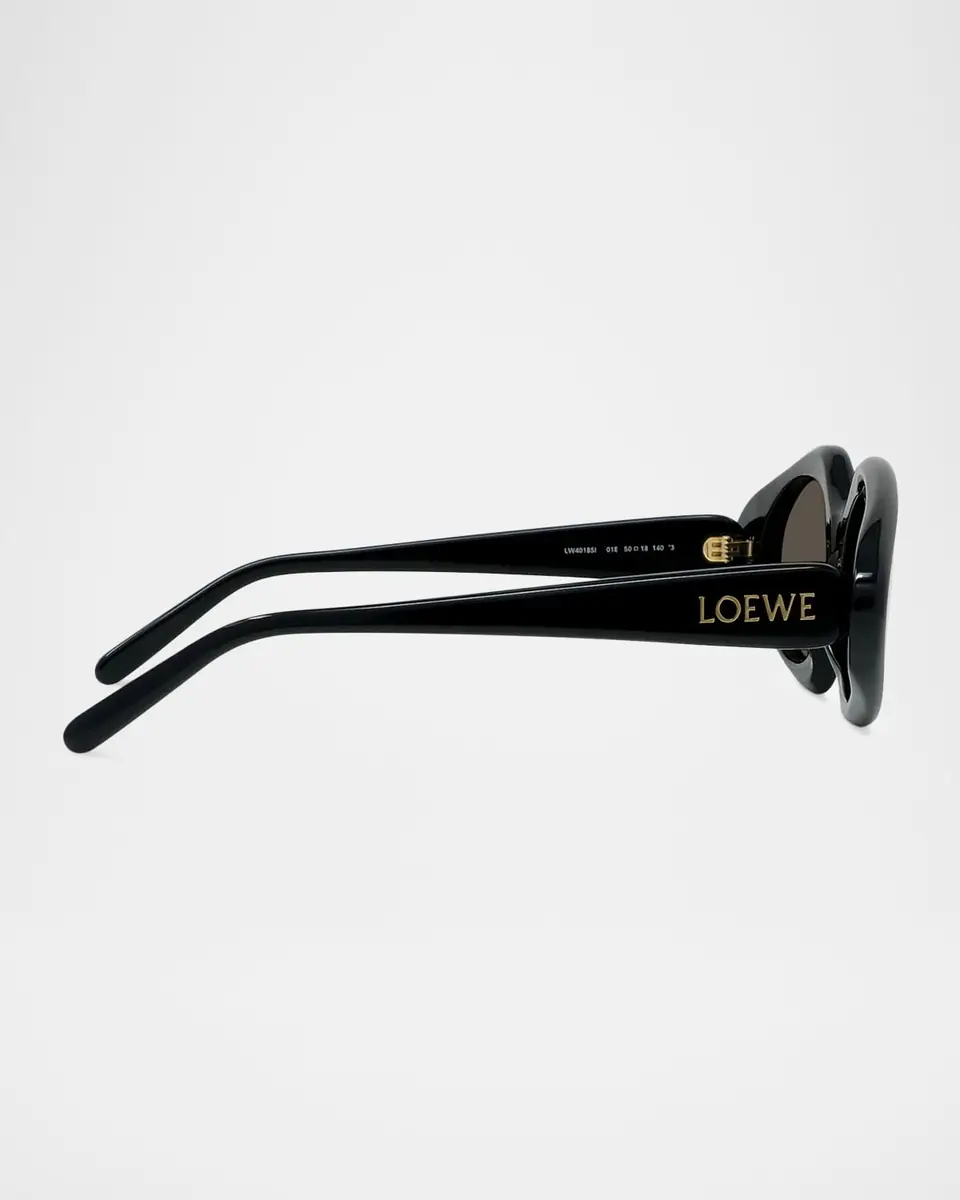 Loewe Triangle Slim 50mm Geometric Sunglasses | Thumbnail 4