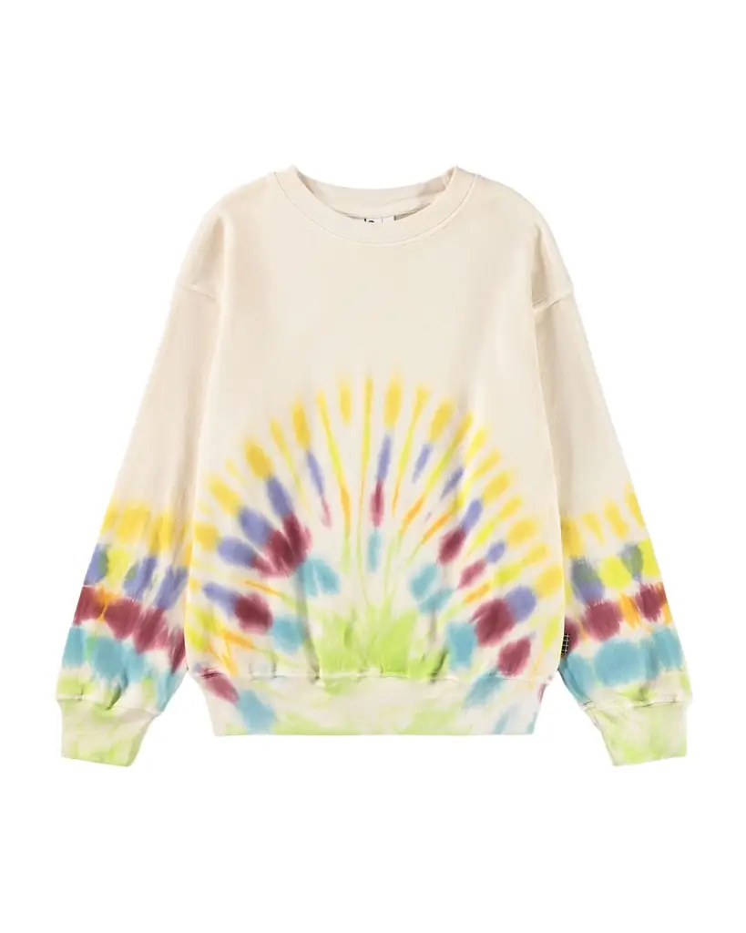 Molo Boy 's Memphis Tie-Dye Organic Cotton Sweatshirt | Image 1 Molo Boy 's Memphis Tie-Dye Organic Cotton Sweatshirt | Image 1