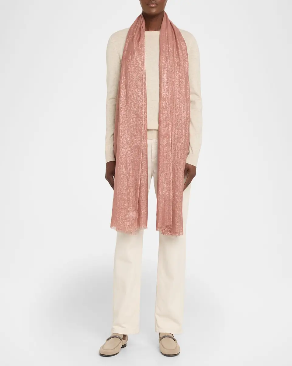 Brunello Cucinelli Sparkling Cashmere & Silk Scarf | Thumbnail 2