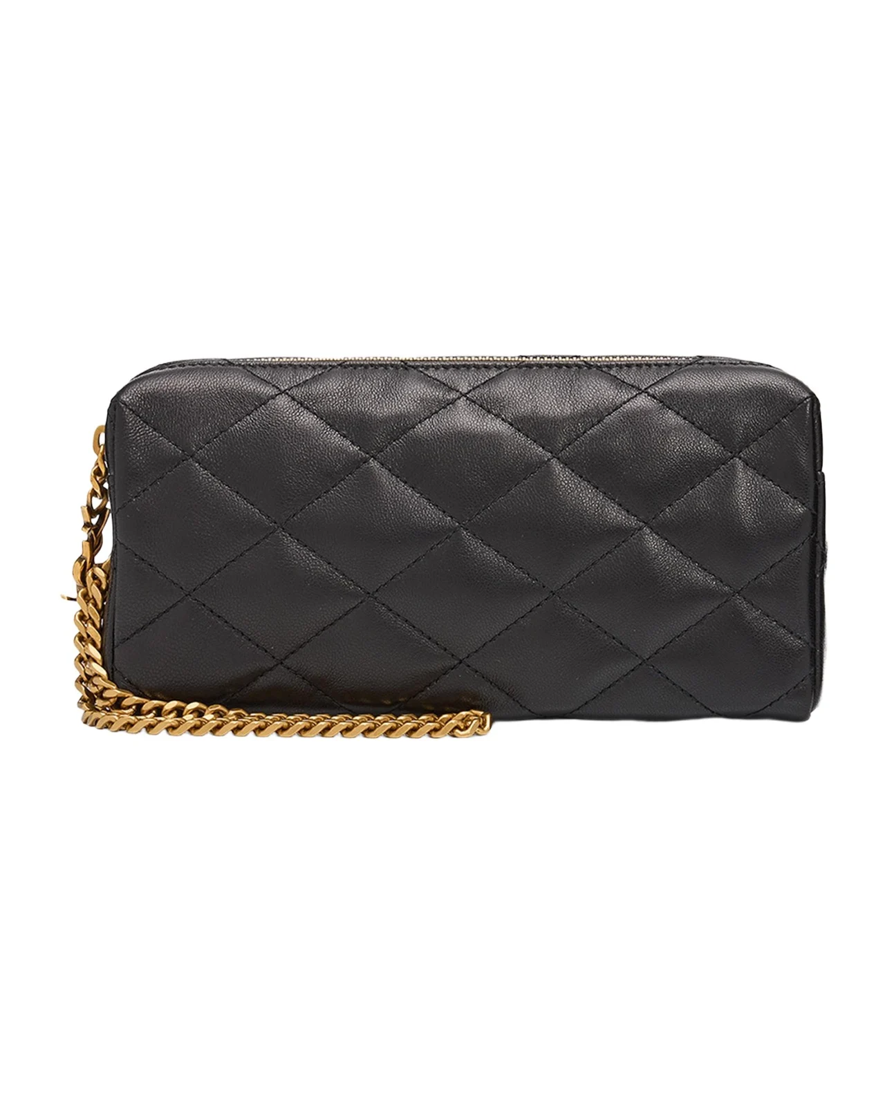Cassandre Quilted Leather Wristlet Clutch Bag Cassandre Quilted Leather Wristlet Clutch Bag