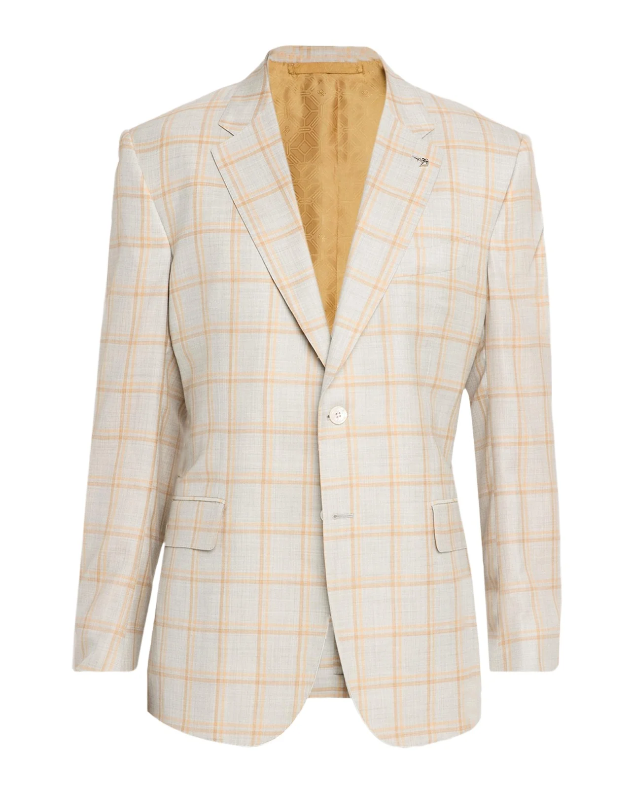 Men's Cashmere and Silk Windowpane Plaid Sport Coat Men's Cashmere and Silk Windowpane Plaid Sport Coat