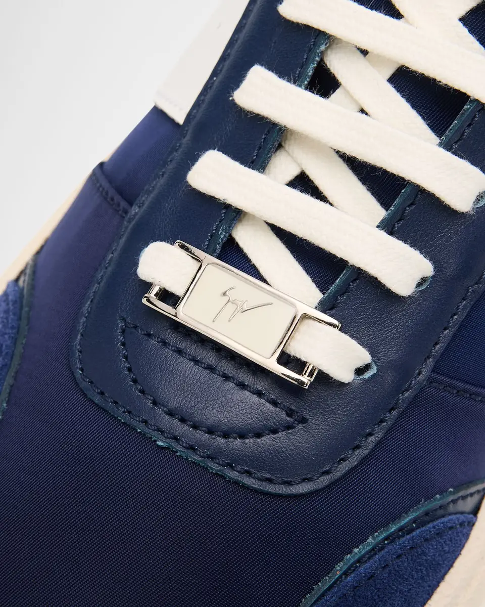 Giuseppe Zanotti Men's GZ-Nitro Leather & Suede Low-Top Sneakers | Thumbnail 3 Giuseppe Zanotti Men's GZ-Nitro Leather & Suede Low-Top Sneakers | Thumbnail 3