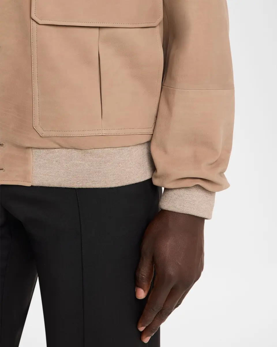 Stefano Ricci Men's Suede Button-Front Shirt Jacket | Thumbnail 5 Stefano Ricci Men's Suede Button-Front Shirt Jacket | Thumbnail 5