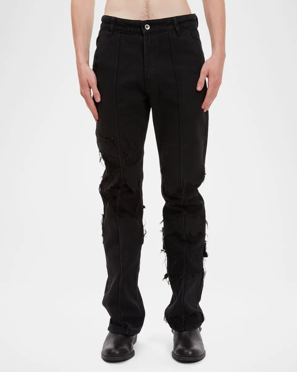 Who Decides War Men's Unearthed Distressed Slim-Straight Leg Pants | Thumbnail 2 Who Decides War Men's Unearthed Distressed Slim-Straight Leg Pants | Thumbnail 2