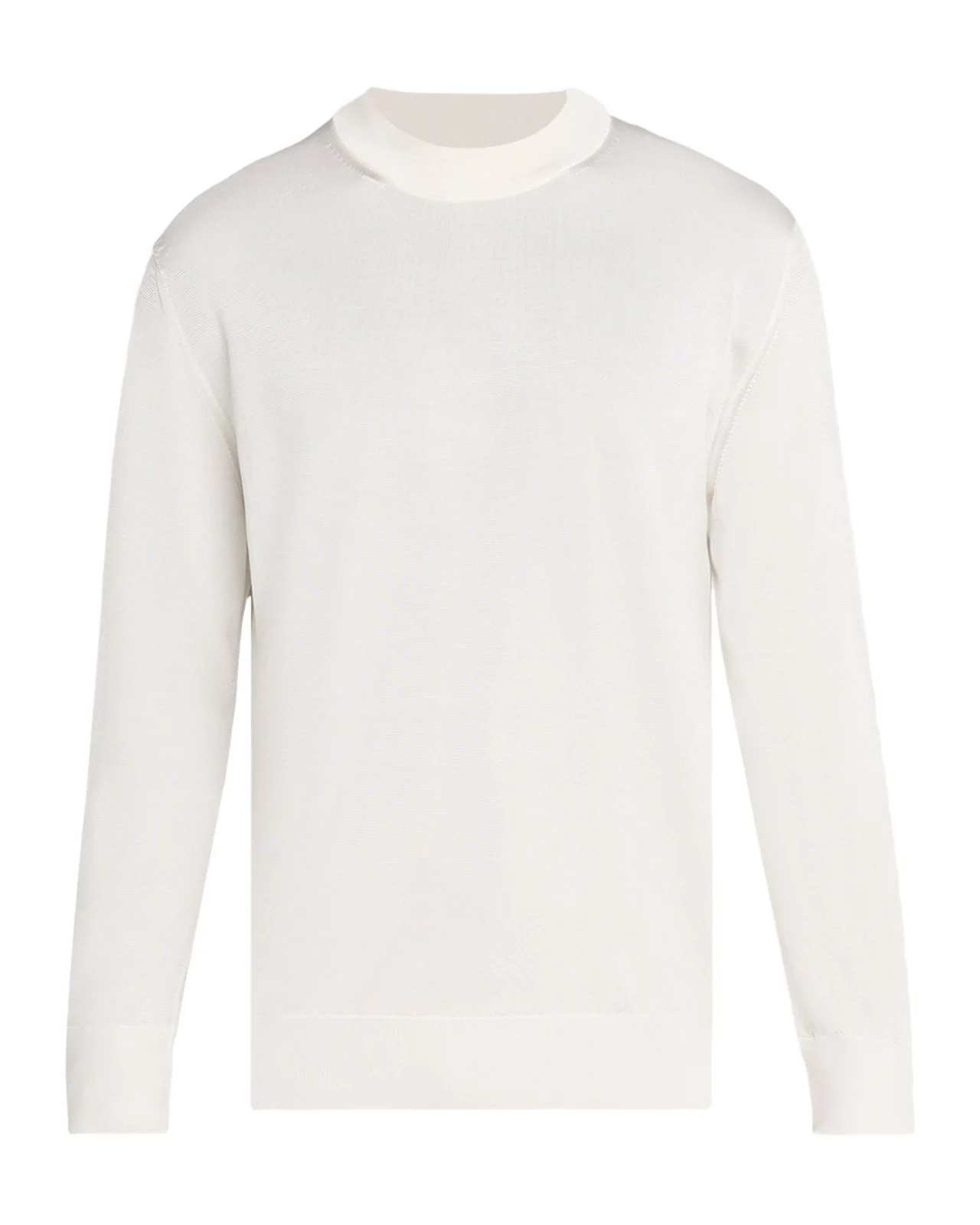 Men's Silk Knit Mock-Neck Sweater Men's Silk Knit Mock-Neck Sweater