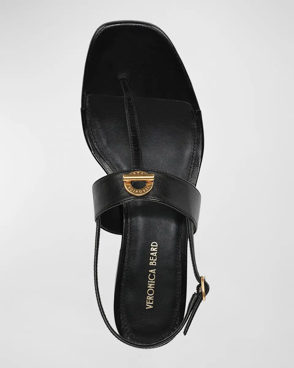 Veronica Beard Andie Toggle Leather Block-Heel Slingback Sandals | Thumbnail 5 Veronica Beard Andie Toggle Leather Block-Heel Slingback Sandals | Thumbnail 5