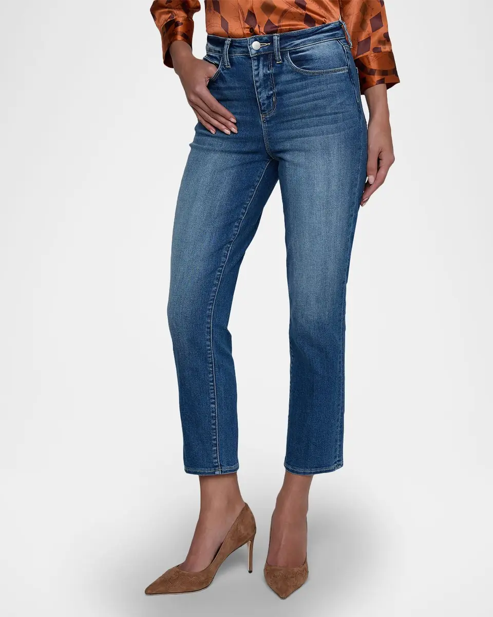 L'Agence Celestia Straight Cropped Jeans | Thumbnail 4