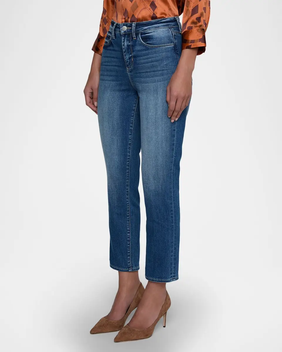 L'Agence Celestia Straight Cropped Jeans | Thumbnail 5